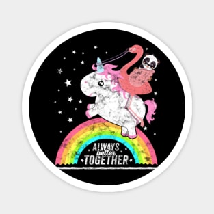 Cute Funny Unicorn Flamingo Panda Rainbow Friends Magnet